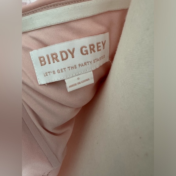 Birdy Grey Bridesmaid Kira Dress w/ Slit in Blush Pink - Picture 2 of 6